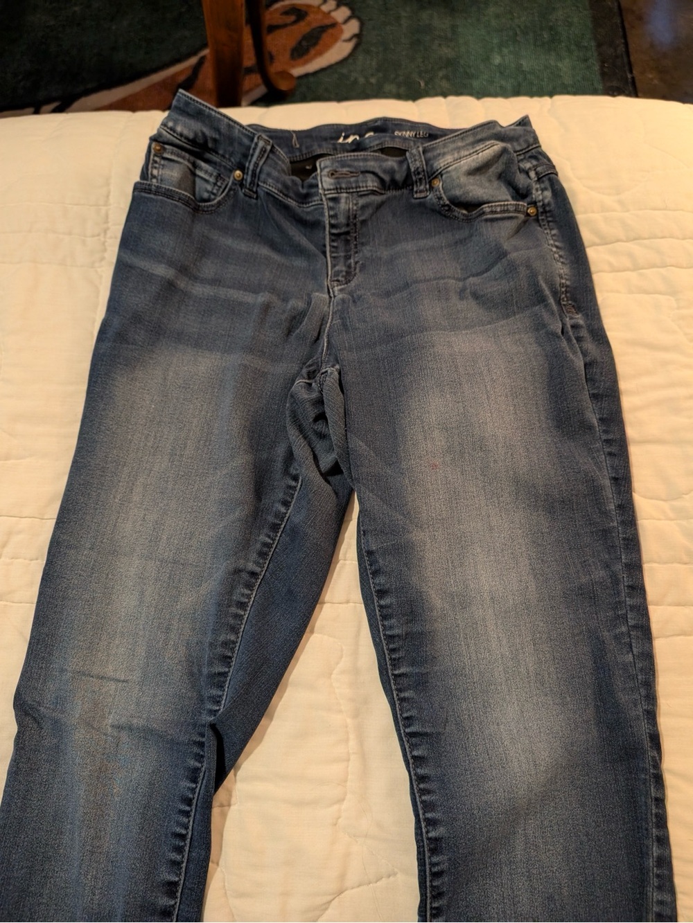 INC International Concepts Skinny Jeans in Blue Wash